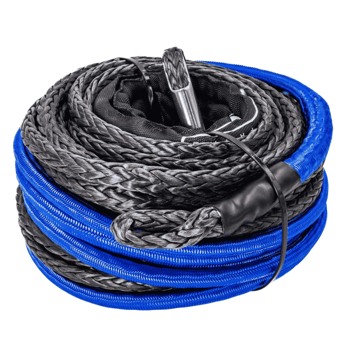 Carbon Winch 12000lb 24m x 10mm Black Winch Rope Replacement