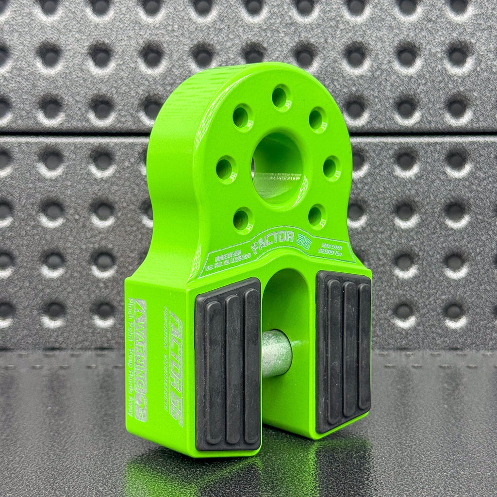 Factor 55 Flatlink Winch Shackle Mount - Green